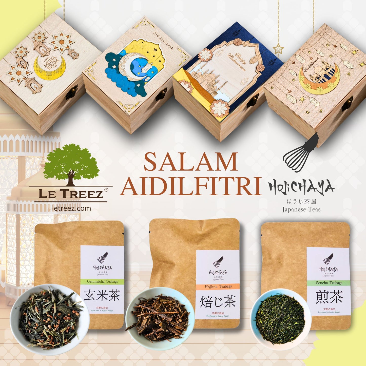 HojichaYa x LeTreez Raya Japanese Teabag Gift Set