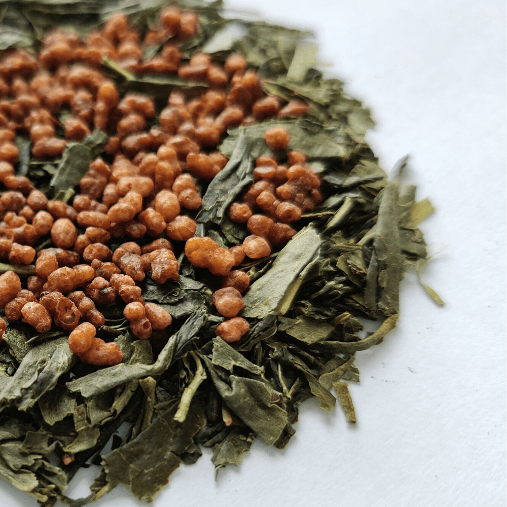Authentic Genmai Bancha of a toasty blend of green tea and roasted brown rice, perfect for a soothing brew in Malaysia