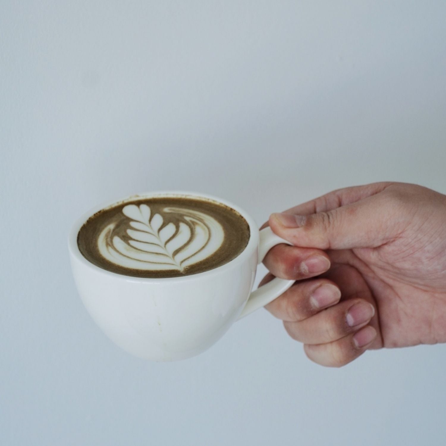 Latte art with genuine Japanese Hojicha green tea powder, perfect taste of Japanese matcha in Malaysia