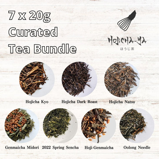 Curated Japanese signature tea bundle featuring 7 varieties for brewing various tea every day