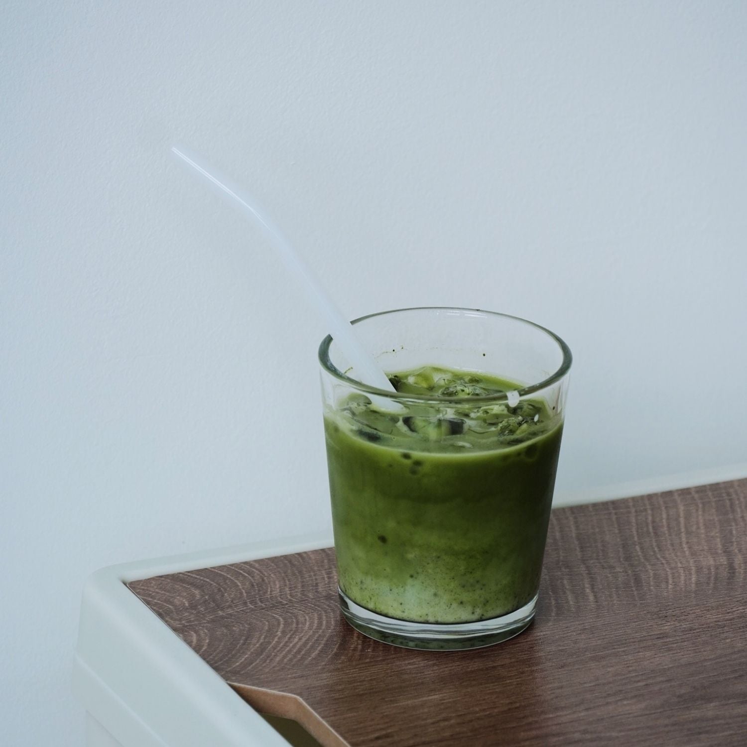 Refreshing iced matcha latte made with premium Japanese green tea powder, the perfect cooling treat for Malaysia